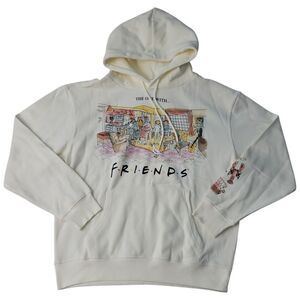 Women's Character Kangaroo Pocket Adjustable Drawstring Hoodie - Friends